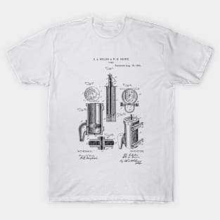 pump Vintage Patent Hand Drawing T-Shirt